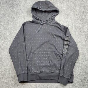 Hooey Hoodie Sweatshirt Mens Large Black Aztec Kangaroo Pocket Fleece Western